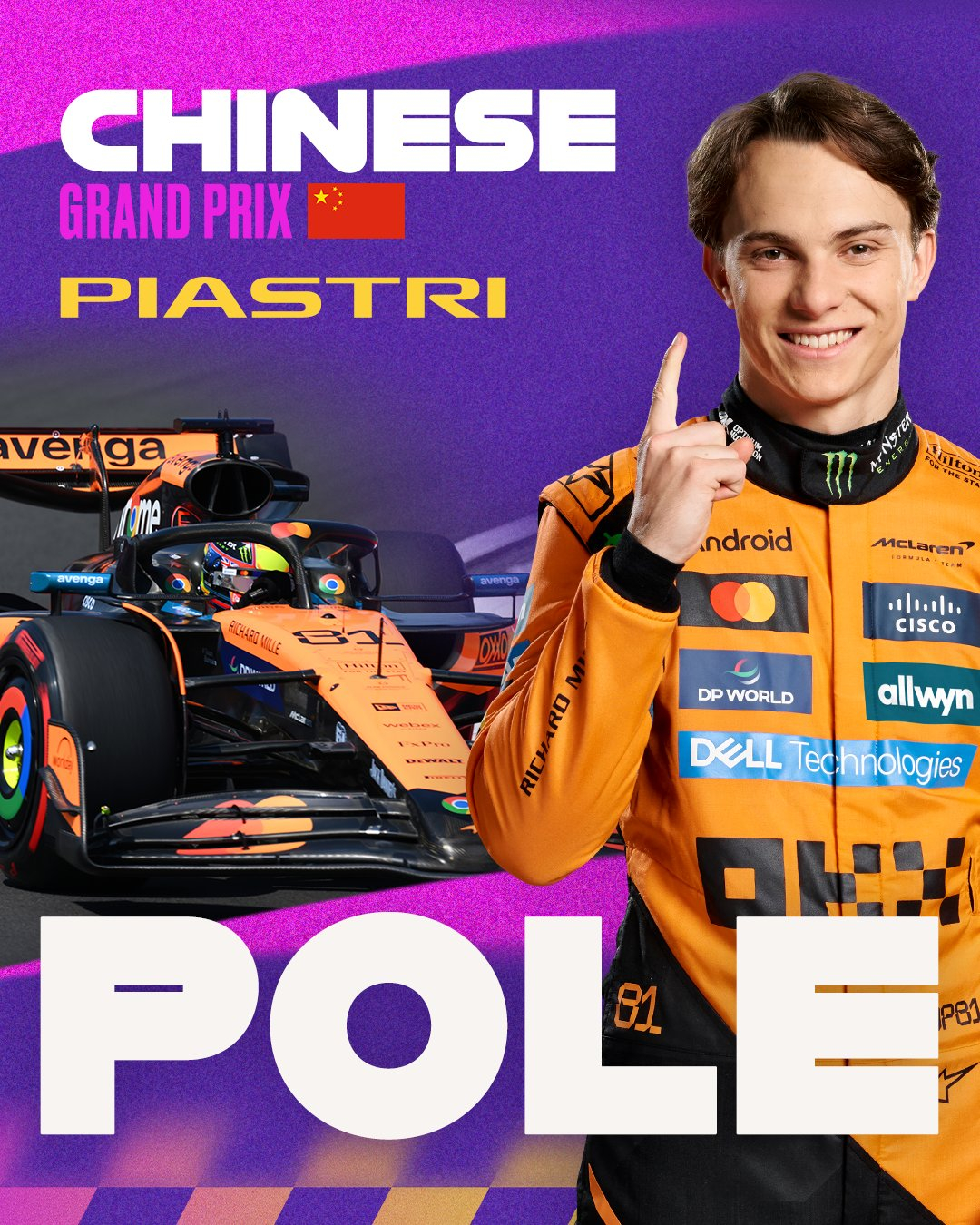 迈凯伦力克梅赛德斯，皮亚斯特里带队取胜